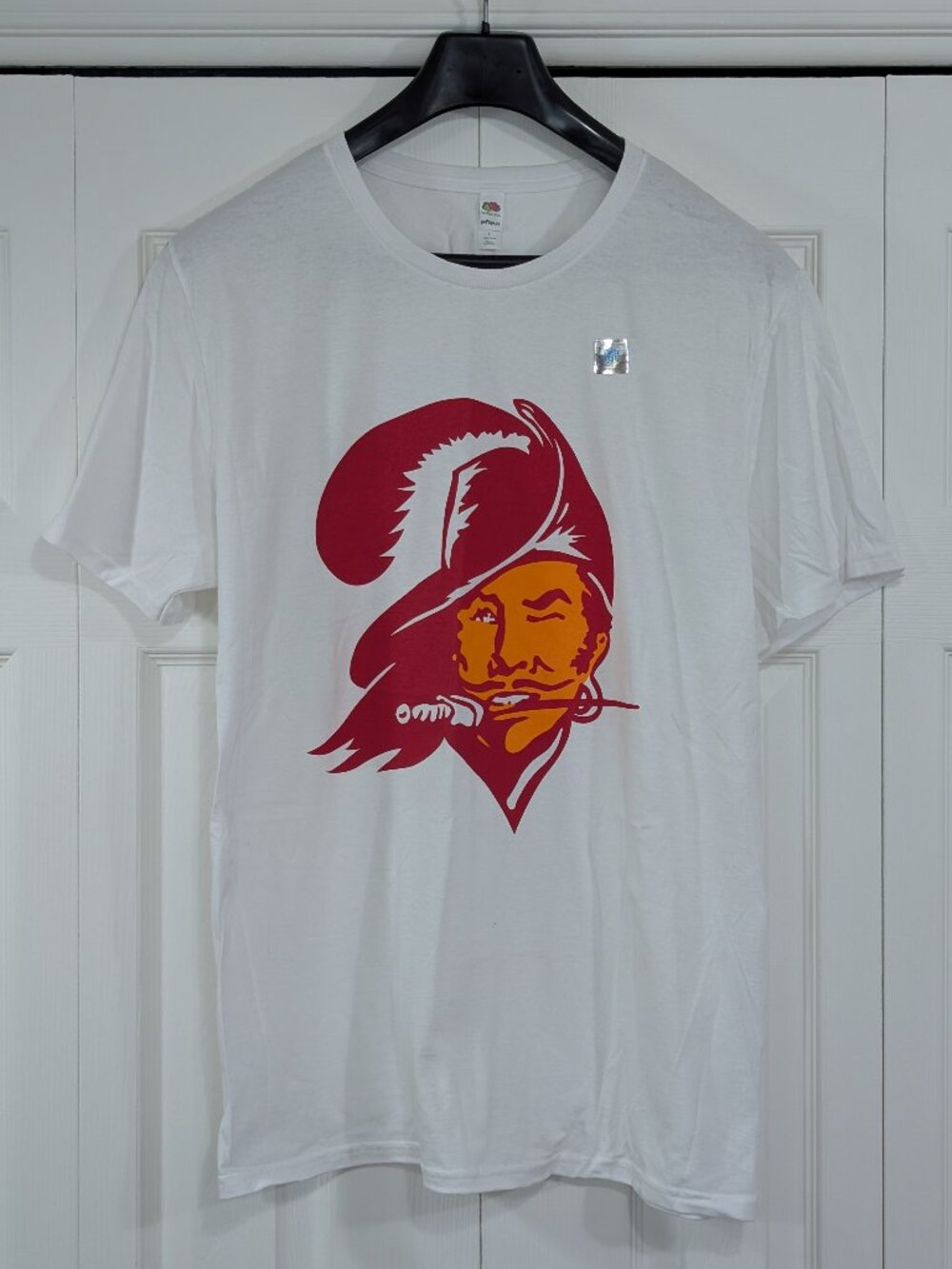NFL Tampa Bay Buccaneers Bucco Bruce White T-Shirt